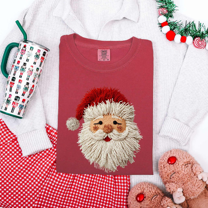 Faux Yarn String Santa Brick Tee