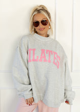Load image into Gallery viewer, Pink Pilates/Yoga Reversible Mockneck Sweatshirt

