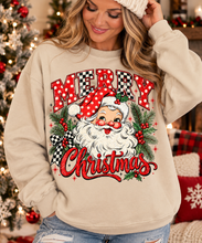 Load image into Gallery viewer, Merry Christmas Pattern Santa - Unisex Sweatshirt/Tee

