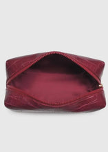 Load image into Gallery viewer, Chic Cosmetic Pouch - Red Croc

