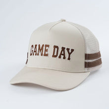 Load image into Gallery viewer, Embroidered Game Day Double Stripe Trucker Cap
