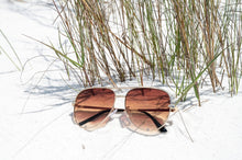 Load image into Gallery viewer, PreOrder | The Gold / Caramel Tea Kay - High Quality Unisex Aviator Sunglasses*
