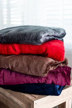 Load image into Gallery viewer, Ready to Ship | Solid Flannel Plush Blankets
