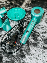 Load image into Gallery viewer, Ranch Hand Turquoise Hair Blow Dryer
