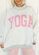 Load image into Gallery viewer, Pink Pilates/Yoga Reversible Mockneck Sweatshirt

