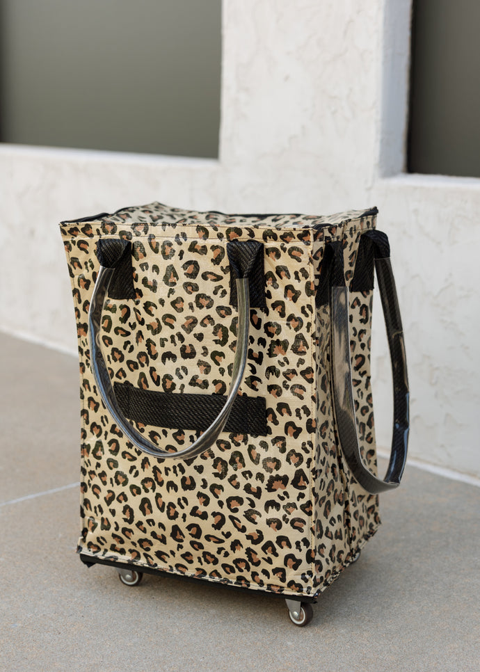 Lola Leopard Roller Tote