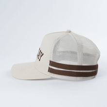 Load image into Gallery viewer, Embroidered Game Day Double Stripe Trucker Cap
