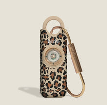 Load image into Gallery viewer, She’s Birdie Leopard Safety Alarm Keychain

