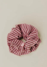 Load image into Gallery viewer, Striped Corset Hair Scrunchie - Pink/Maroon
