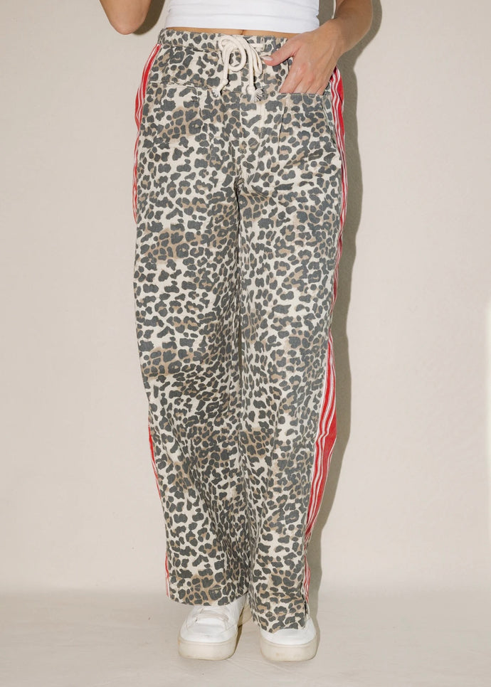 Henry Wide Leg Leopard Pants