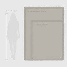 Load image into Gallery viewer, Double Ruched Faux Fur Luxury Blanket - Flax
