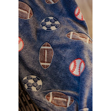Load image into Gallery viewer, Ready to Ship | Sports Glow in the Dark Plush Flannel Blanket
