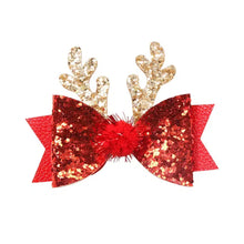 Load image into Gallery viewer, Ready to Ship | Sequin Antler Hair Bows
