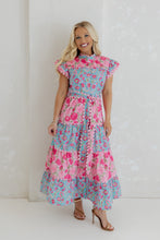 Load image into Gallery viewer, Jules Floral Print Scalloped Midi Dress
