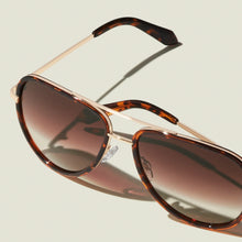 Load image into Gallery viewer, Quay All In Medium Aviators - Dark Tortoise
