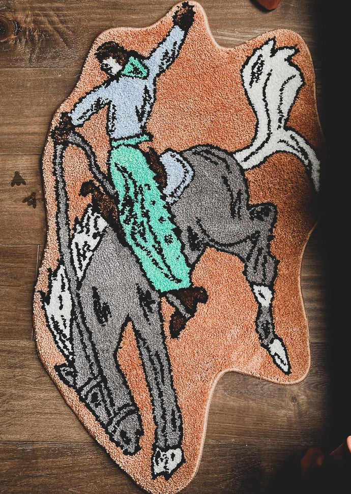 Bronc Buster Rodeo Rug
