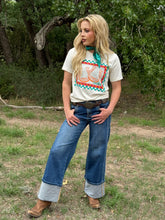 Load image into Gallery viewer, Checkered Lucky Horseshoes Tee
