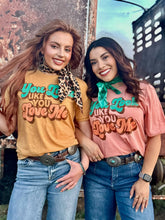 Load image into Gallery viewer, Look Like You Love Me Heather Sunset Tee
