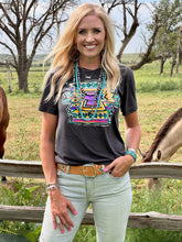 Load image into Gallery viewer, Callie Ann Stelter Neon Aztec Tee
