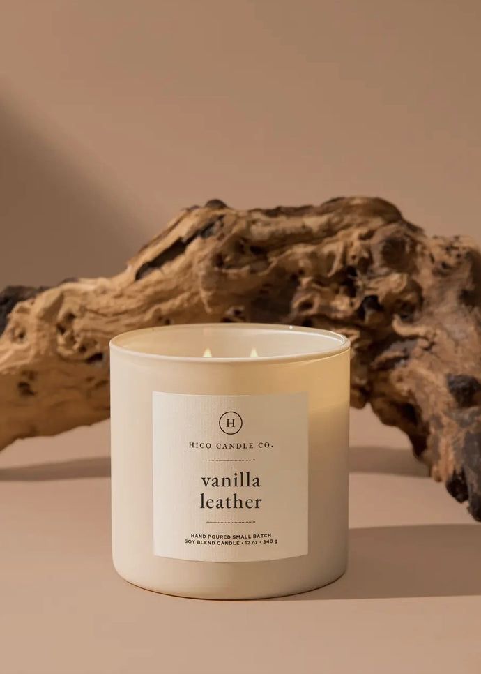 Hico Candle Co. 14 Ounce Collection Candle - Vanilla Leather
