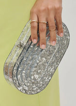 Load image into Gallery viewer, Jimberly Silver Sparkle Acrylic Evening Bag
