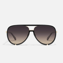 Load image into Gallery viewer, Quay High Profile Aviator Sunglasses - Black Smoke
