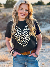 Load image into Gallery viewer, Tiny Hearts in Gold Foil Tee
