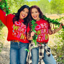 Load image into Gallery viewer, Callie's Oh What Fun Red Tee &amp; Sweatshirt
