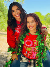 Load image into Gallery viewer, Callie's Oh What Fun Red Tee &amp; Sweatshirt
