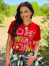 Load image into Gallery viewer, Callie's Oh What Fun Red Tee &amp; Sweatshirt
