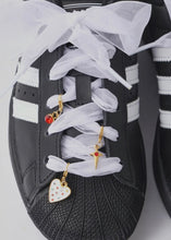 Load image into Gallery viewer, Silver Shoe Laces &amp; Charm Set
