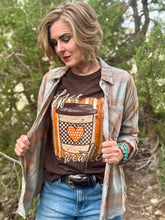 Load image into Gallery viewer, Coffee Weather Dark Chocolate Tee

