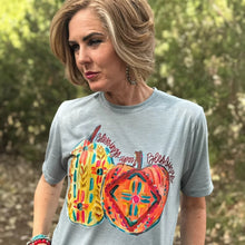 Load image into Gallery viewer, Callie's Blessings Upon Blessings Denim Tee
