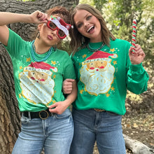 Load image into Gallery viewer, Callie's Believe in Santa Green Tee &amp; Sweatshirt
