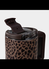 Load image into Gallery viewer, Hydrojug Brown Leopard 20oz Traveler Coffee Mug
