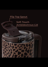 Load image into Gallery viewer, Hydrojug Brown Leopard 20oz Traveler Coffee Mug
