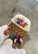 Load image into Gallery viewer, "Coffee Club" Polka Dot Trucker Hat
