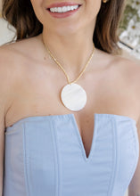 Load image into Gallery viewer, Mother Of Pearl Disc Necklace
