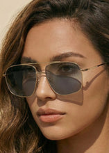 Load image into Gallery viewer, Arden Black &amp; Gold Polarized Sunglasses
