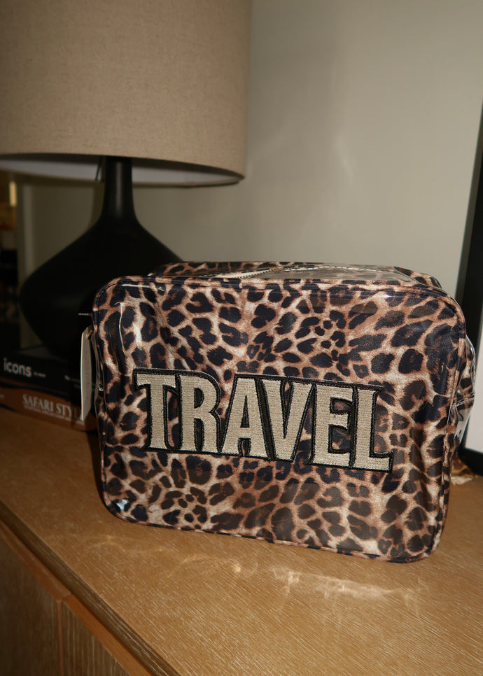 Leopard Clear Coat TRAVEL Bag