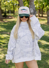 Load image into Gallery viewer, Woodland Camo Oversized Mock Neck Sweatshirt

