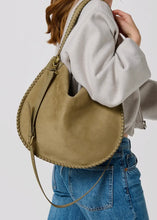 Load image into Gallery viewer, Piper Olive Suede Shoulder Bag
