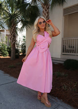 Load image into Gallery viewer, Pink Lilac Knotted Flower Dress
