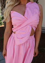 Load image into Gallery viewer, Pink Lilac Knotted Flower Dress
