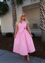 Load image into Gallery viewer, Pink Lilac Knotted Flower Dress
