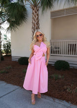 Load image into Gallery viewer, Pink Lilac Knotted Flower Dress
