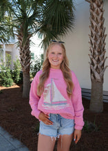 Load image into Gallery viewer, Sailboat Knit Sweater - French Pink
