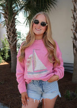 Load image into Gallery viewer, Sailboat Knit Sweater - French Pink
