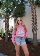 Load image into Gallery viewer, Sailboat Knit Sweater - French Pink
