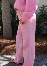 Load image into Gallery viewer, Strawberry Striped Wide Leg Pants
